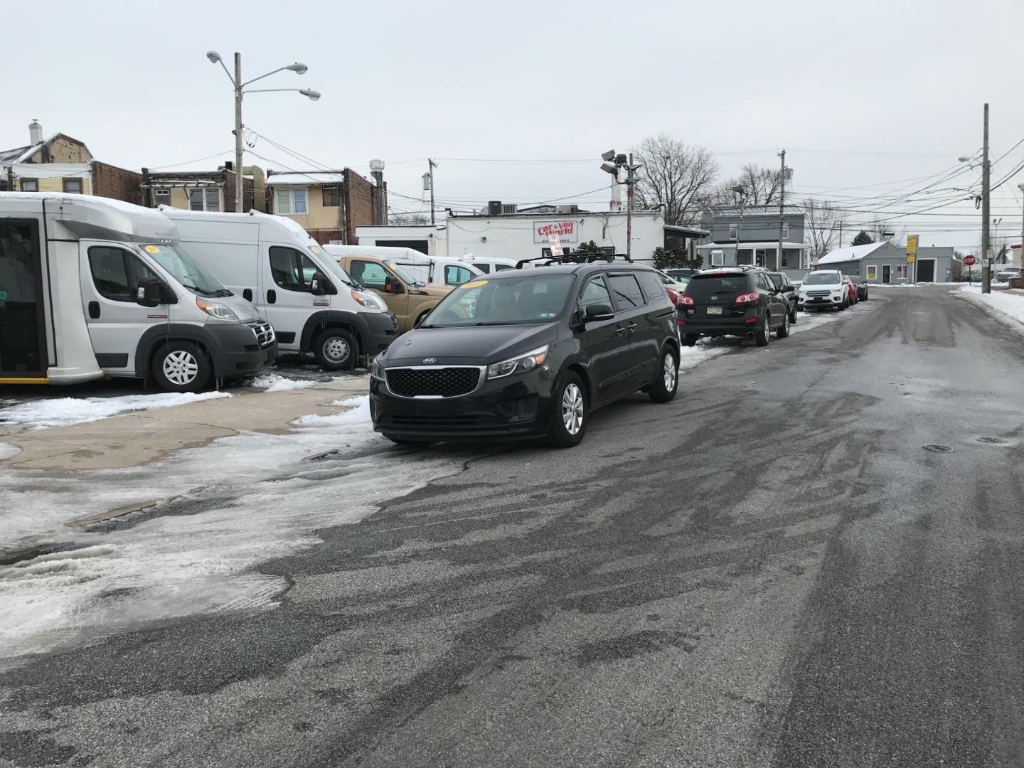 2017 Maroon /Tan Kia Sedona LX (KNDMB5C13H6) with an 3.3 V6 engine, Automatic transmission, located at 577 Chester Pike, Prospect Park, PA, 19076, (610) 237-1015, 39.886154, -75.302338 - Photo#1